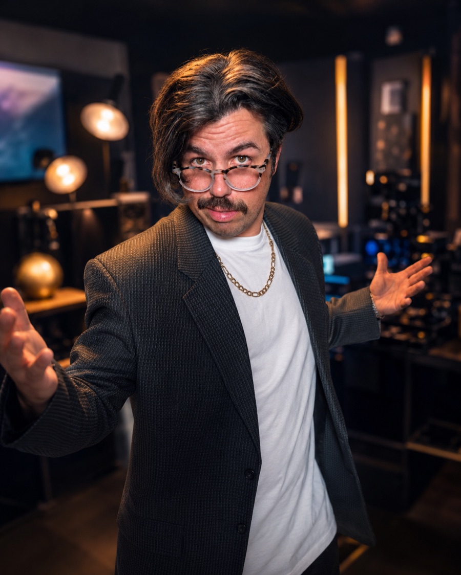 Check Mate pointing at a screen